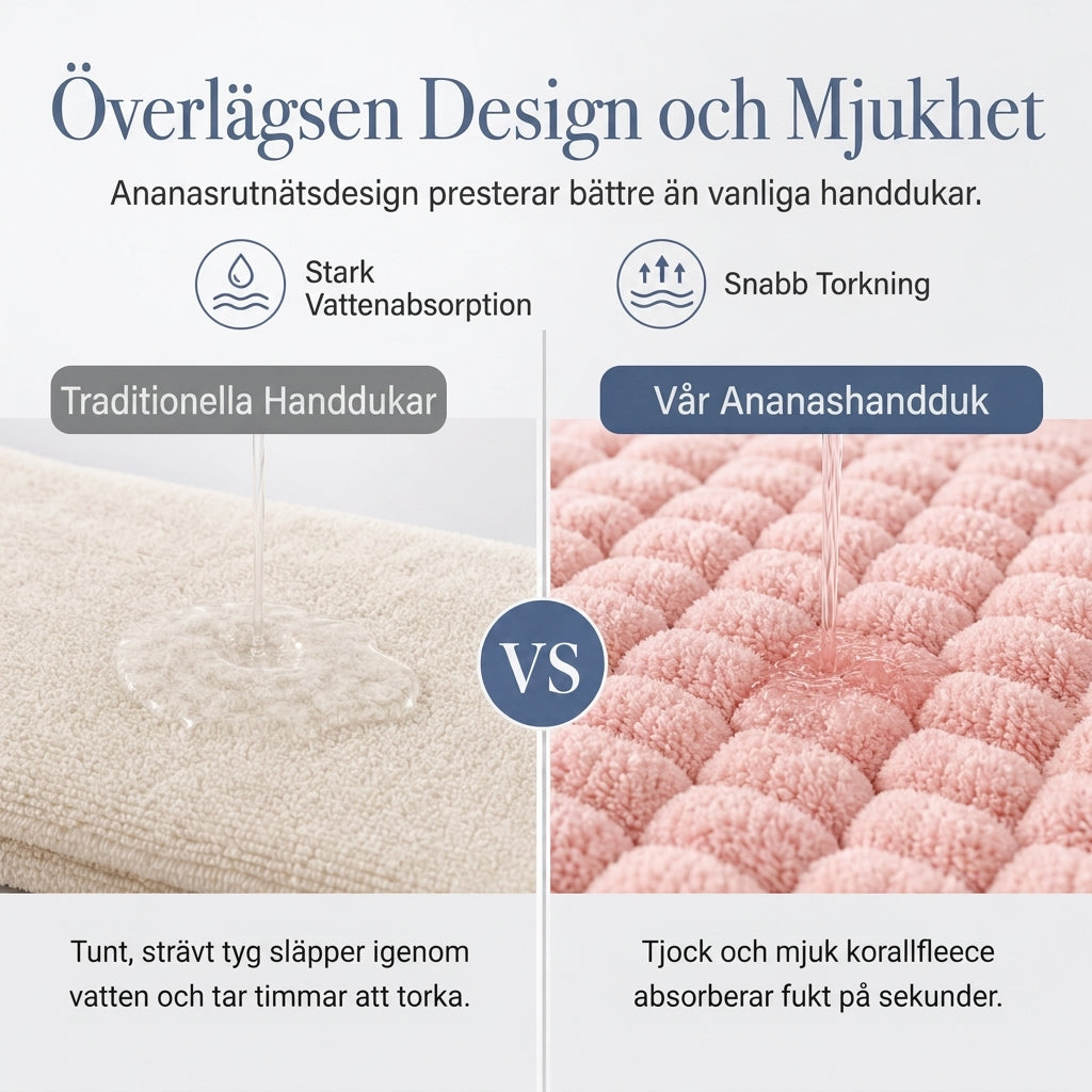 🍍 50 % RABATT NU! 💇‍♀️ Handduk för hårtorkning i korallfleece – snabbtorkande, sexfaldig absorption & ergonomisk turban ✨