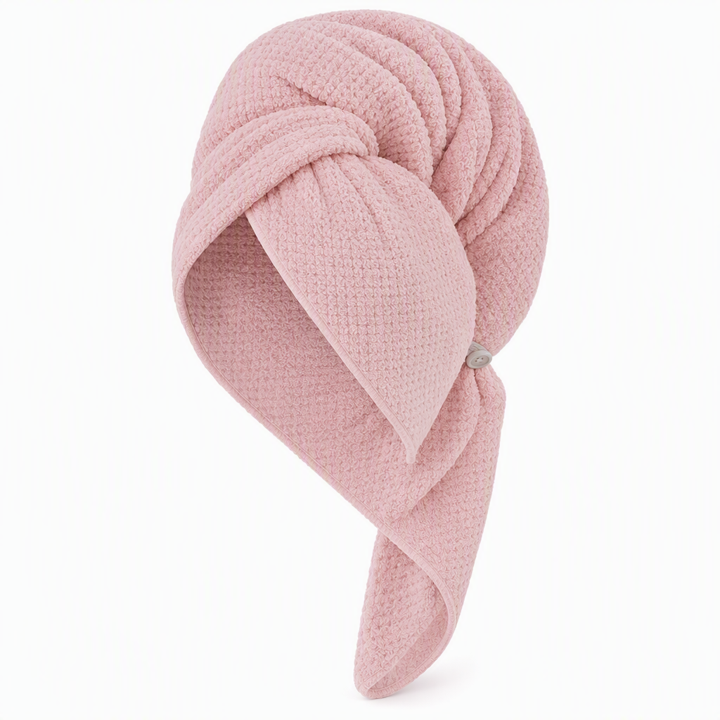 🍍 50 % RABATT NU! 💇‍♀️ Handduk för hårtorkning i korallfleece – snabbtorkande, sexfaldig absorption & ergonomisk turban ✨