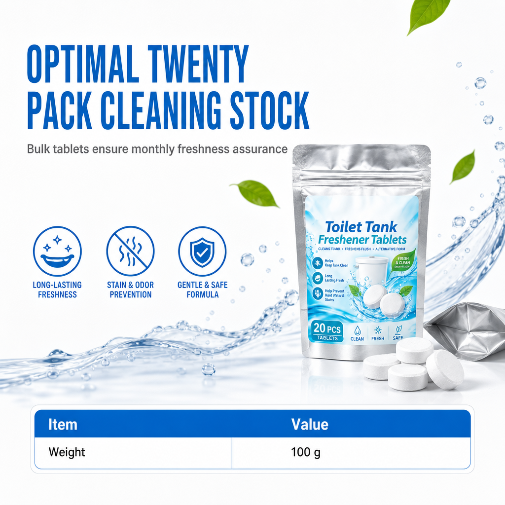 🥳SALDI 2026🥳💞OLTRE 50.000 VENDUTI! 🚽✨ 50% DI SCONTO! Compresse rinfrescanti per cassetta WC, confezione da 20 – l'azione effervescente combatte gli odori e il rilascio lento pulisce continuamente. Delicate sulle tubature! 🧼✅