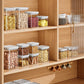 Contenitore alimentare da cucina portatile con chiusura ermetica a pressione