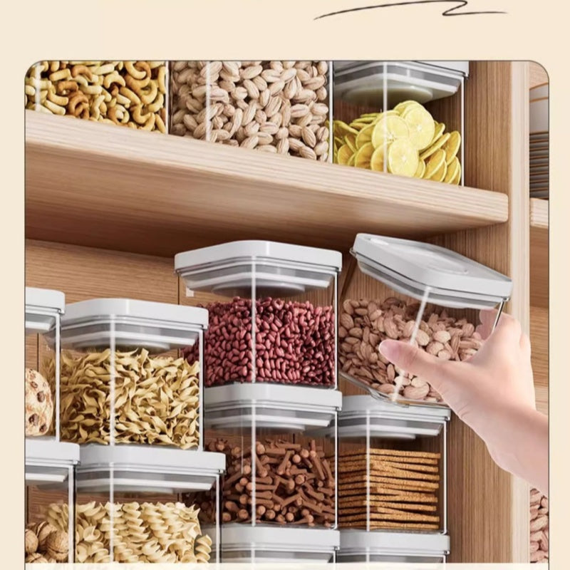 Contenitore alimentare da cucina portatile con chiusura ermetica a pressione