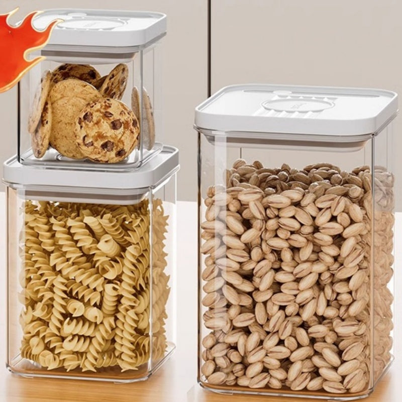 Contenitore alimentare da cucina portatile con chiusura ermetica a pressione