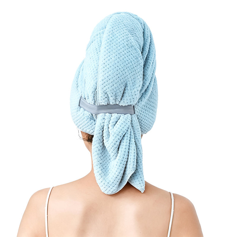 🧖‍♀️Turbante asciugacapelli in microfibra! Asciuga velocemente i capelli, si fissa con elastico!Ideale dopo la doccia, protegge i capelli dal calore dell’asciugacapelli.