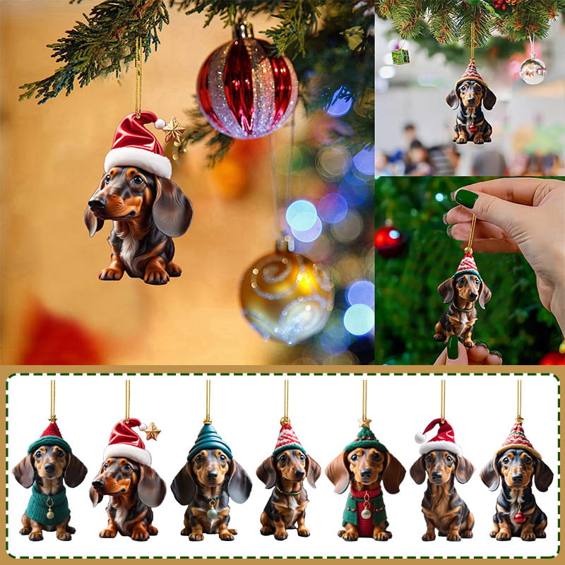 ⏳🔥OFFERTA A TEMPO LIMITATO 50% DI SCONTO! ⏰🎄 Ornamenti per Albero di Natale a Forma di Cucciolo 🐕🎁
