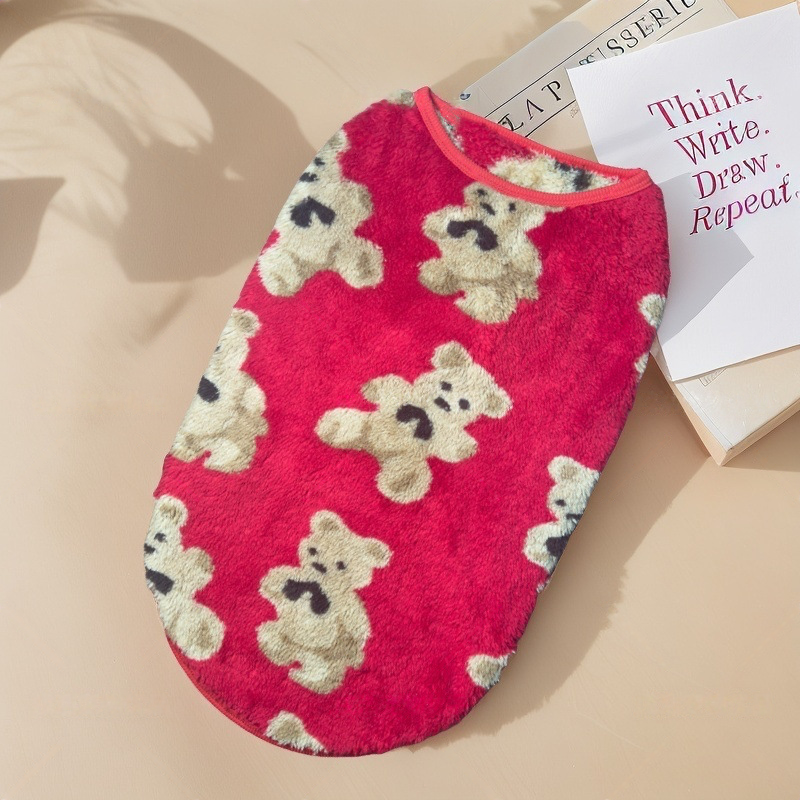 🐻✨ Gilet invernale morbido stile orsetto per cani e gatti – Dì Addio al freddo durante le passeggiate! 🚫 Senza maniche, movimento libero, taglie S fino a 8XL 🐾