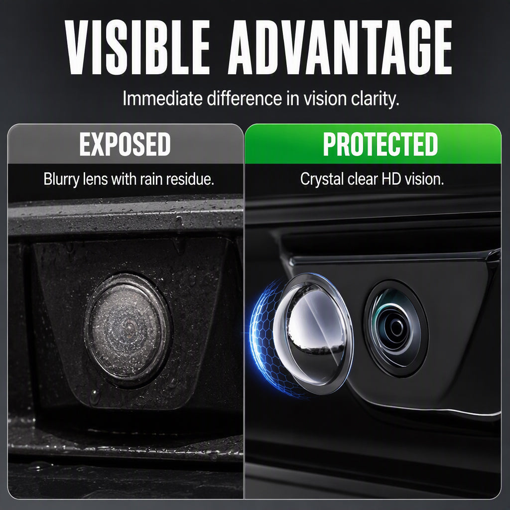 🚗 Protezione trasparente per telecamera auto | Confezione da 1 o 2 pezzi
