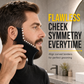 ✨Modello per definire la barba facile da usare🧔Aiuta a creare contorni simmetrici e puliti per la barba a casa. Leggero e flessibile, si adatta al volto. Permette di rifinire baffi, basette e linea della mascella senza errori.