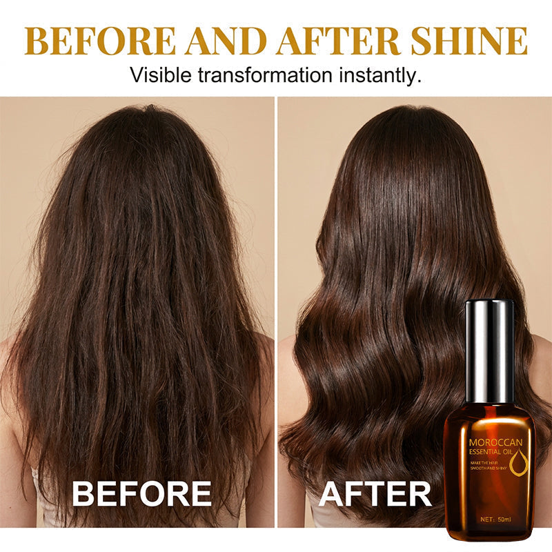 ✨Olio per capelli marocchino profondamente nutriente💧Nutre capelli secchi e crespi, ripara le punte danneggiate dopo il calore e la tintura. Rende la chioma morbida, lucida e meno aggrovigliata.