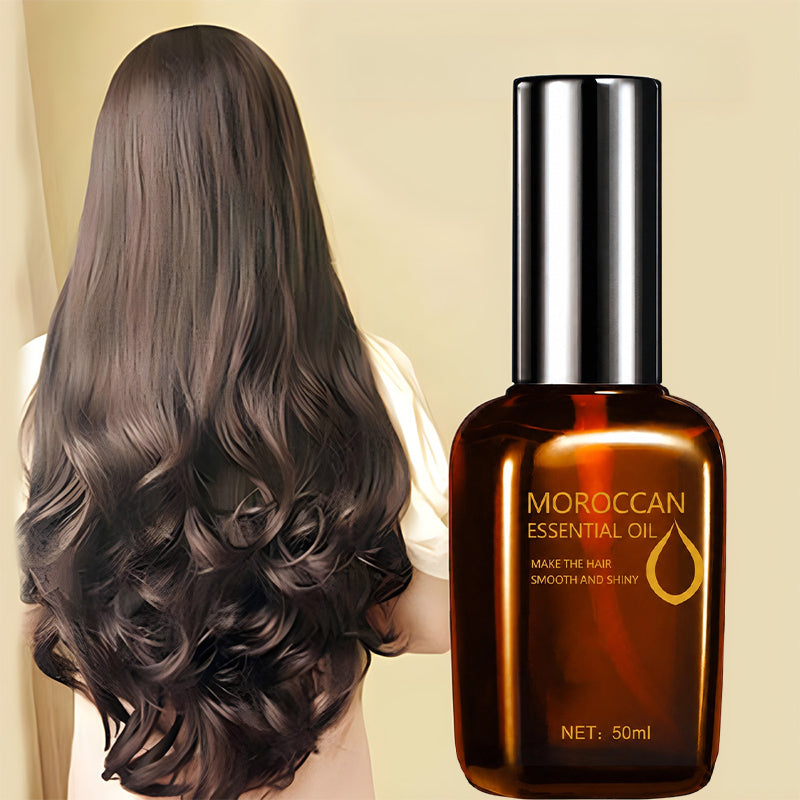 ✨Olio per capelli marocchino profondamente nutriente💧Nutre capelli secchi e crespi, ripara le punte danneggiate dopo il calore e la tintura. Rende la chioma morbida, lucida e meno aggrovigliata.