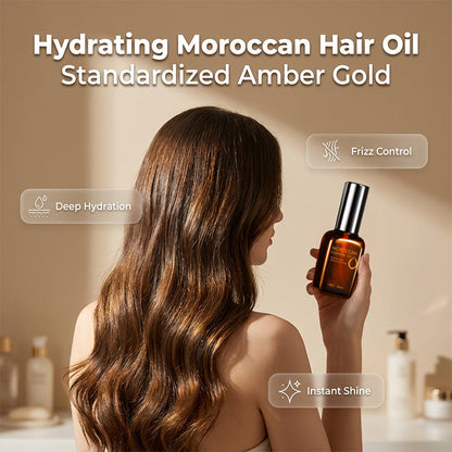 Olio per capelli marocchino profondamente nutriente
