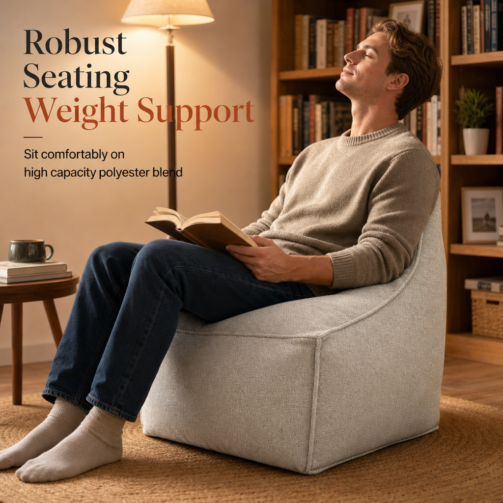 📢📢50% DI SCONTO !! ⏰Rivestimento per pouf contenitore: da riempire con vestiti, portata 100 kg, ampia cerniera, lavabile, 45x45x23 cm