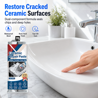 🏠 Pasta riparatrice per piastrelle in ceramica – Ripara facilmente crepe e scheggiature con una soluzione fai da te impermeabile 🛠️