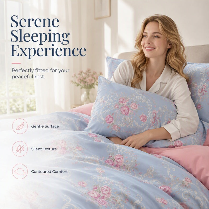 🛏️ 50% DI SCONTO ORA! 🌸 Piumino spesso a fiori – comfort traspirante, cotone spazzolato morbido come il velluto e design elegante – perfetto per camere da letto, camere degli ospiti e alloggi per studenti ✨