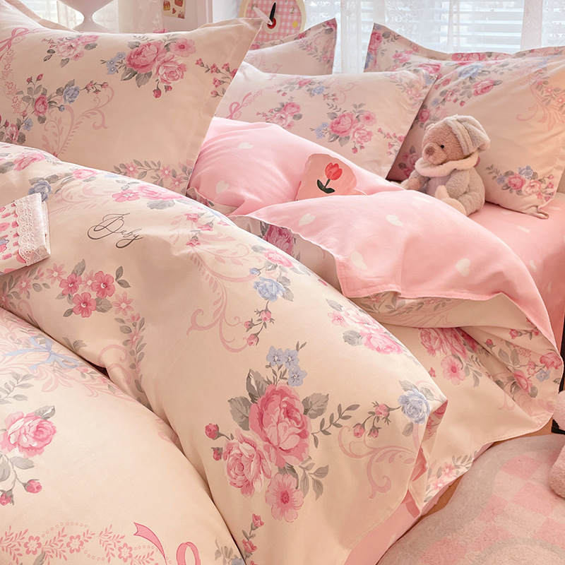 🛏️ 50% DI SCONTO ORA! 🌸 Piumino spesso a fiori – comfort traspirante, cotone spazzolato morbido come il velluto e design elegante – perfetto per camere da letto, camere degli ospiti e alloggi per studenti ✨