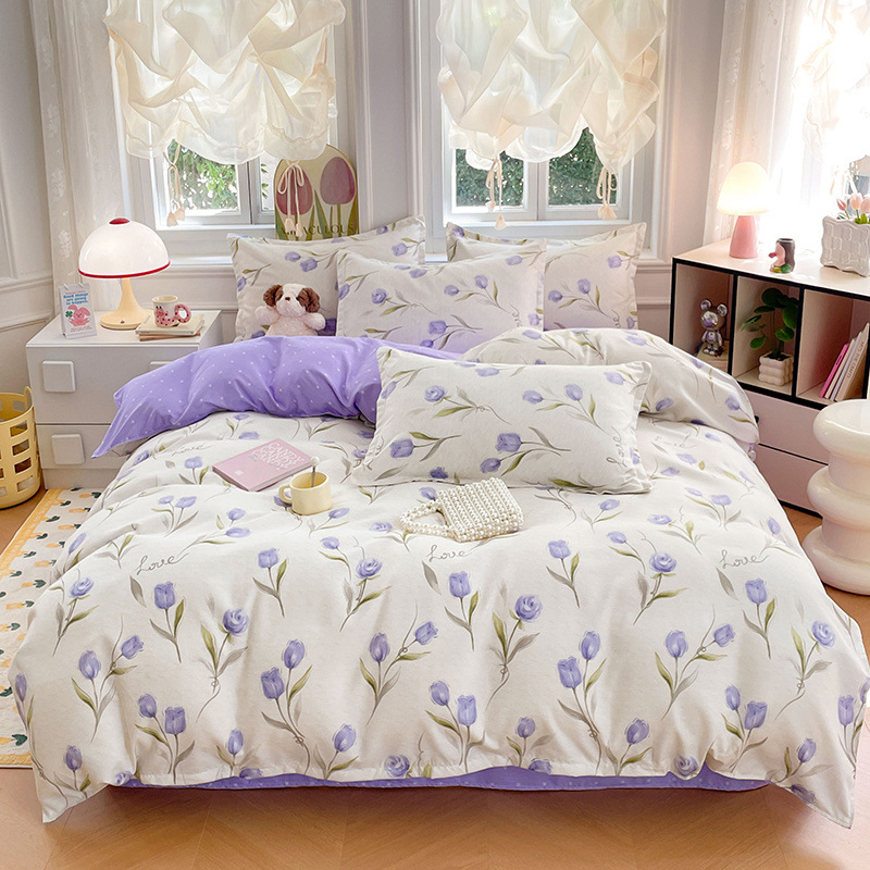 🛏️ 50% DI SCONTO ORA! 🌸 Piumino spesso a fiori – comfort traspirante, cotone spazzolato morbido come il velluto e design elegante – perfetto per camere da letto, camere degli ospiti e alloggi per studenti ✨