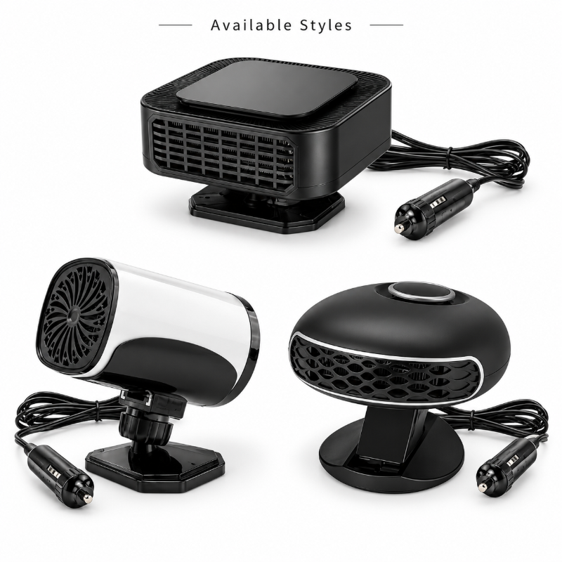 Riscaldatore Portatile per Auto, Sbrinatore con Base Rotante a 360 Gradi