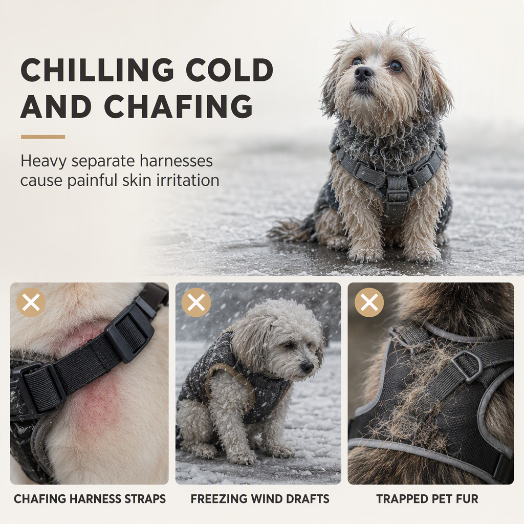 🐶 SCONTO DEL 50%! 🧥 Cappottino imbottito per cani – Calore invernale impermeabile e antivento ✨
