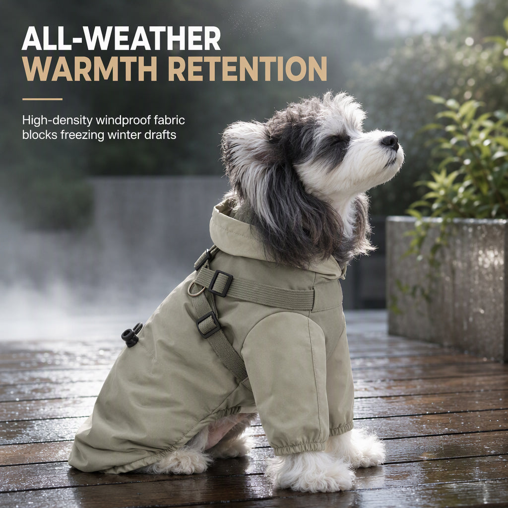 🐶 SCONTO DEL 50%! 🧥 Cappottino imbottito per cani – Calore invernale impermeabile e antivento ✨