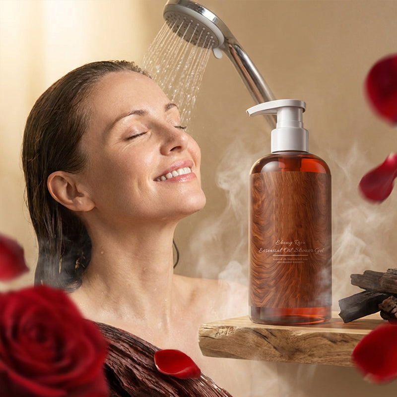🥳2026 BESTSELLER✨Gel doccia nutriente all'olio di rosa ed ebano. Idrata profondamente durante la detersione, schiuma cremosa e delicata. Fragranza elegante rosa-legno a lunga durata, texture oleosa leggera non appiccicosa