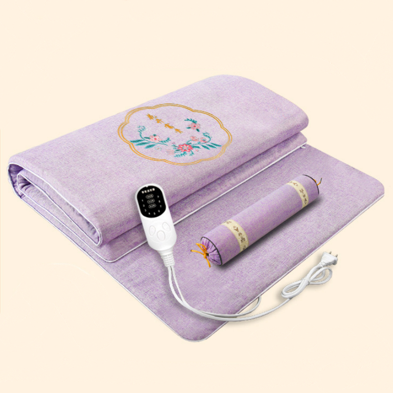 ✨Coperta elettrica riscaldante per moxibustione🌿Con artemisia, zenzero e erbe benefiche, riscaldamento veloce per rilassare il corpo. 9 livelli di calore + timer intelligente, fodera sfoderabile e lavabile. Ideale contro il freddo✅