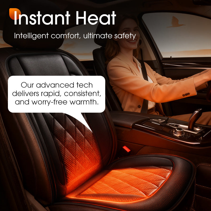 ✨ Cuscino riscaldato per sedile auto – Dì Addio al freddo sulla seduta in inverno! 🚫 Riscaldamento in 30 secondi, 2 livelli di temperatura, protezione dal surriscaldamento, fondo antiscivolo 🚗
