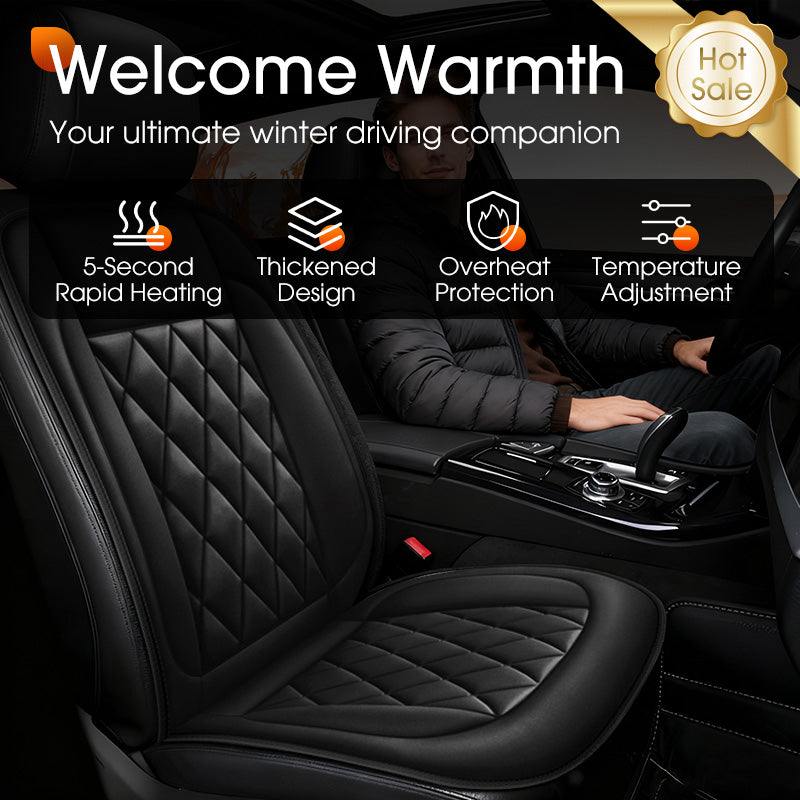 ✨ Cuscino riscaldato per sedile auto – Dì Addio al freddo sulla seduta in inverno! 🚫 Riscaldamento in 30 secondi, 2 livelli di temperatura, protezione dal surriscaldamento, fondo antiscivolo 🚗