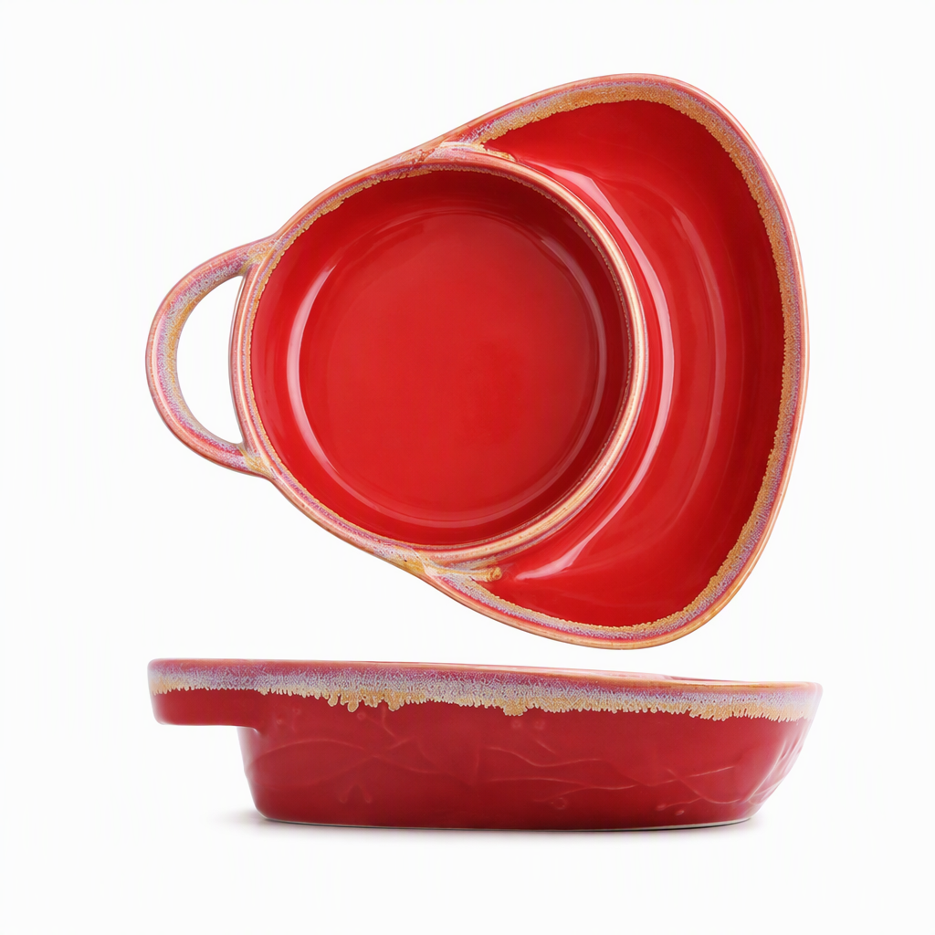 🥳SUPER OFFERTA 2026🥳💞OLTRE 50.000 PEZZI VENDUTI! Pirofila in ceramica rétro a scomparti con manico singolo