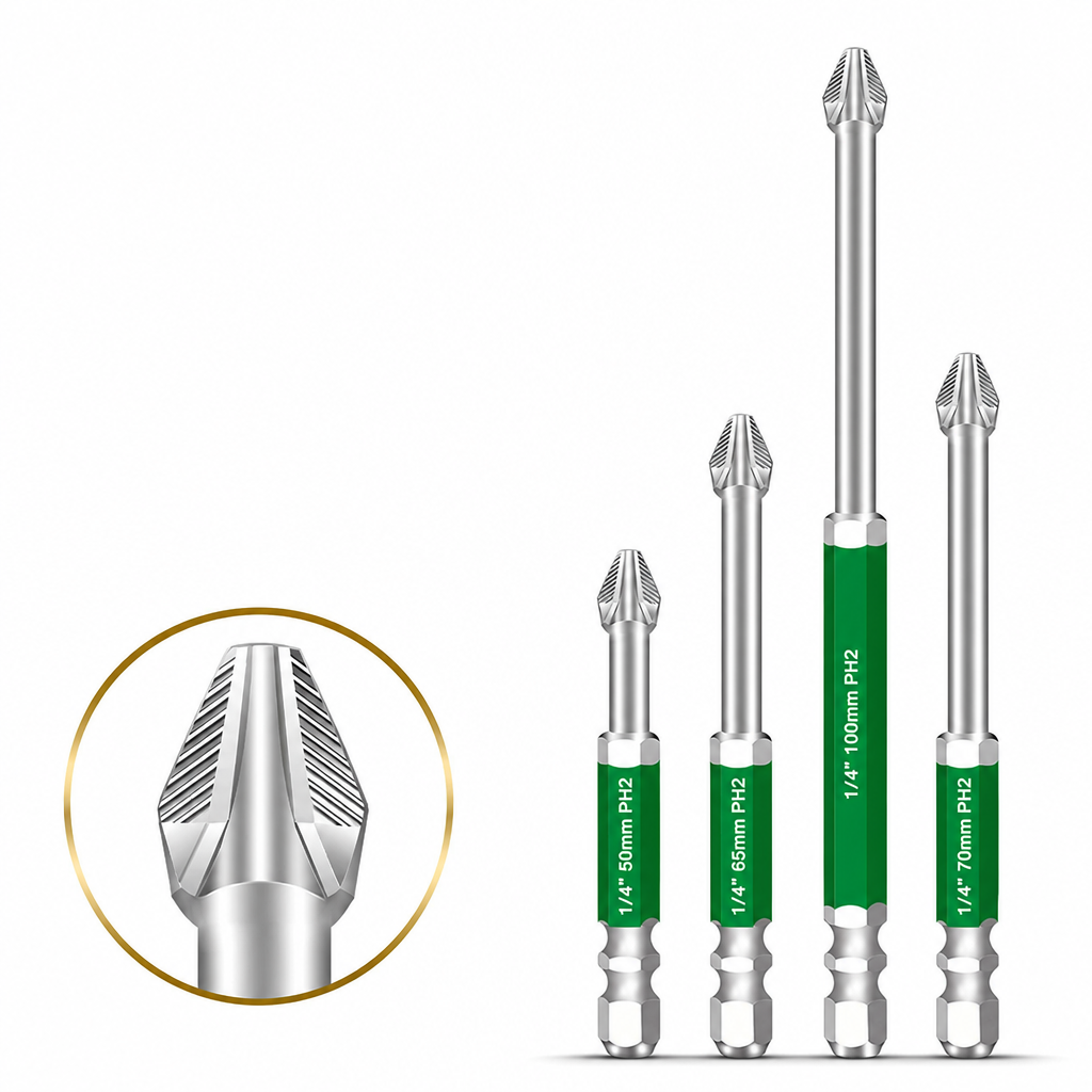 🔩✨ Punte esagonali S2 antiscivolo per avvitatore – Dì Addio allo slittamento e alla spanatura delle viti! 🚫 Acciaio industriale, antivibrazione e resistente all'usura 🔧