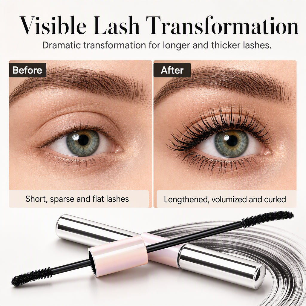 🔥 Offerta di Natale a Tempo Limitato: SCONTO 50%! 🔥 Mascara Volumizzante a Doppia Punta Impermeabile 24H