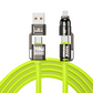 ⏳Offerta a tempo limitato⏳ Cavo di ricarica rapida 4 in 1 con USB-A e USB-C, fino a 240 W tramite USB-C, rivestimento in silicone, 1 o 2 m