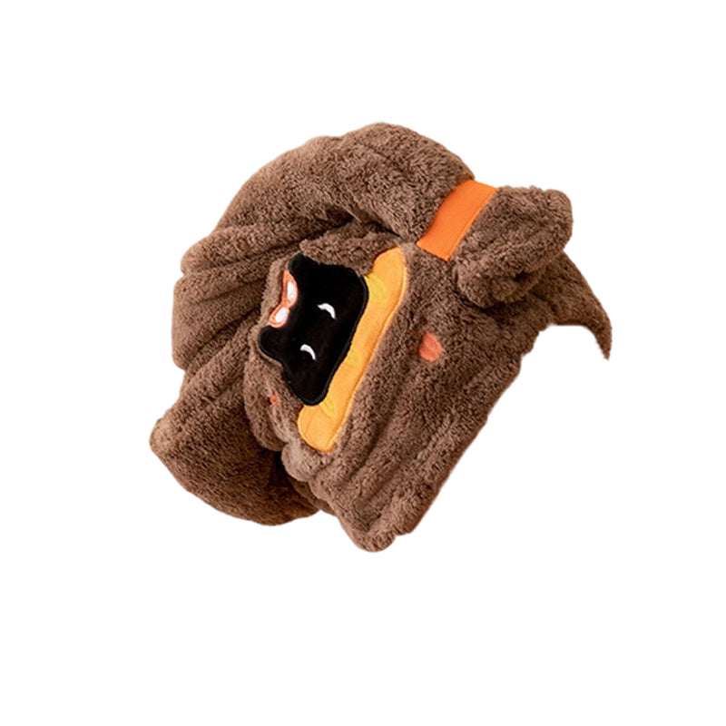 🛁Cuffia asciugacapelli con animaletti✨Tessuto felpato super assorbente, riduce i tempi di asciugatura e protegge i capelli dal calore del phon. Sicura senza formaldeide, non scivola mentre ti muovi.