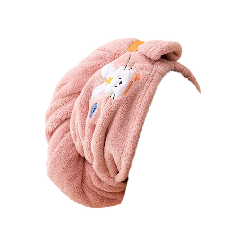 🛁Cuffia asciugacapelli con animaletti✨Tessuto felpato super assorbente, riduce i tempi di asciugatura e protegge i capelli dal calore del phon. Sicura senza formaldeide, non scivola mentre ti muovi.
