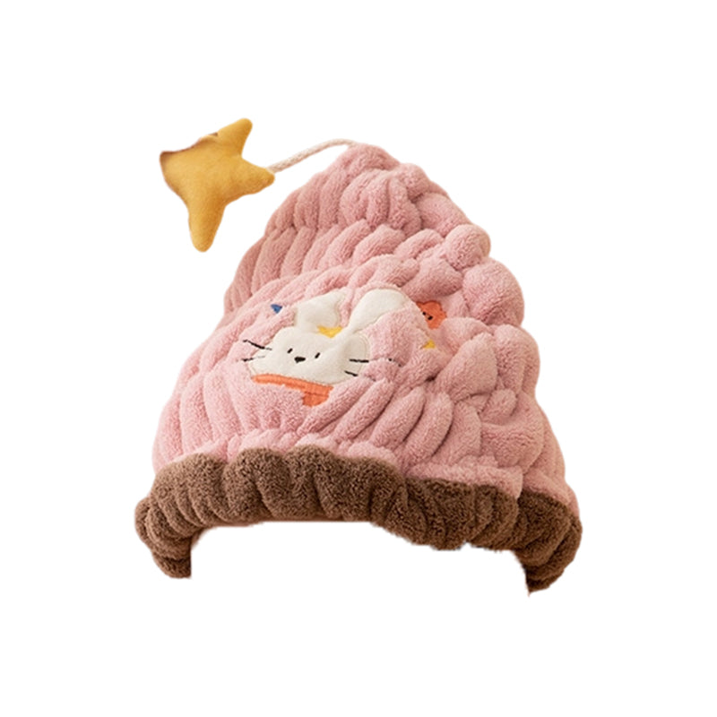 🛁Cuffia asciugacapelli con animaletti✨Tessuto felpato super assorbente, riduce i tempi di asciugatura e protegge i capelli dal calore del phon. Sicura senza formaldeide, non scivola mentre ti muovi.