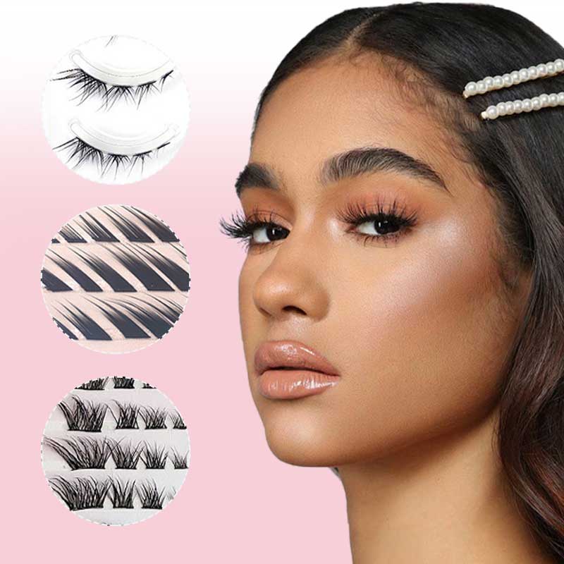 👁️Ciglia finte segmentate effetto fox eye✨Design a sezioni per look personalizzati, allungano visivamente lo sguardo. Materiale ultraleggero, comode tutto il giorno, aderenza sicura. Disponibili in vari colori, confezione generosa