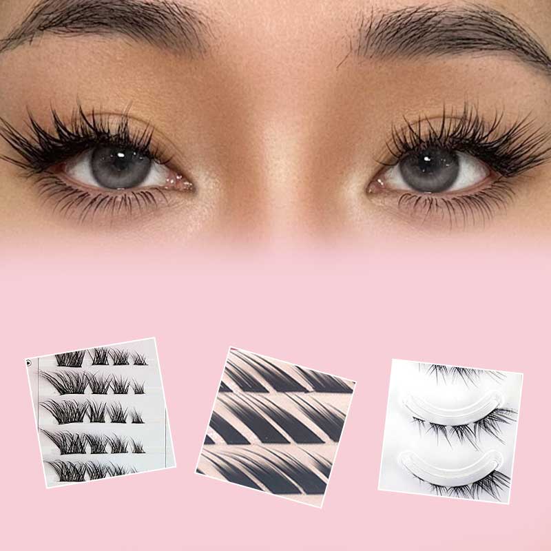 👁️Ciglia finte segmentate effetto fox eye✨Design a sezioni per look personalizzati, allungano visivamente lo sguardo. Materiale ultraleggero, comode tutto il giorno, aderenza sicura. Disponibili in vari colori, confezione generosa