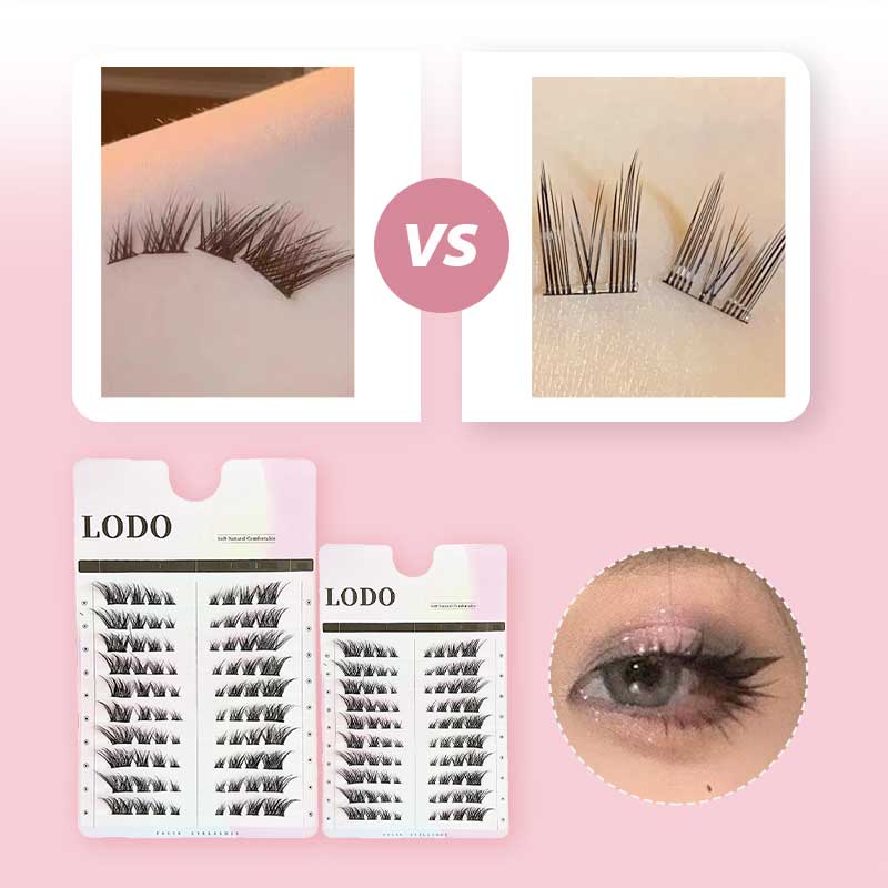 👁️Ciglia finte segmentate effetto fox eye✨Design a sezioni per look personalizzati, allungano visivamente lo sguardo. Materiale ultraleggero, comode tutto il giorno, aderenza sicura. Disponibili in vari colori, confezione generosa