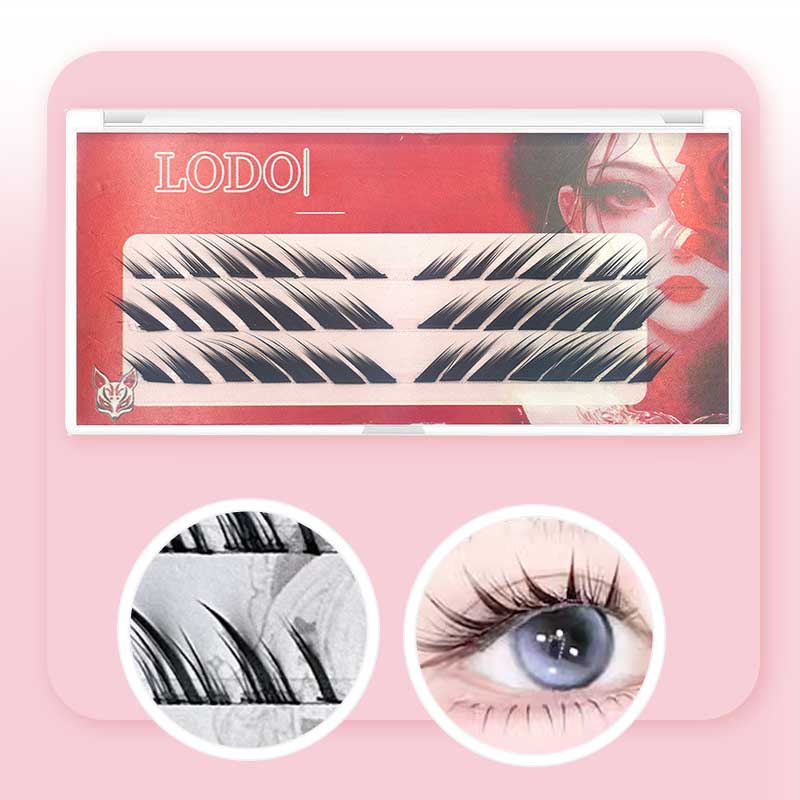 👁️Ciglia finte segmentate effetto fox eye✨Design a sezioni per look personalizzati, allungano visivamente lo sguardo. Materiale ultraleggero, comode tutto il giorno, aderenza sicura. Disponibili in vari colori, confezione generosa