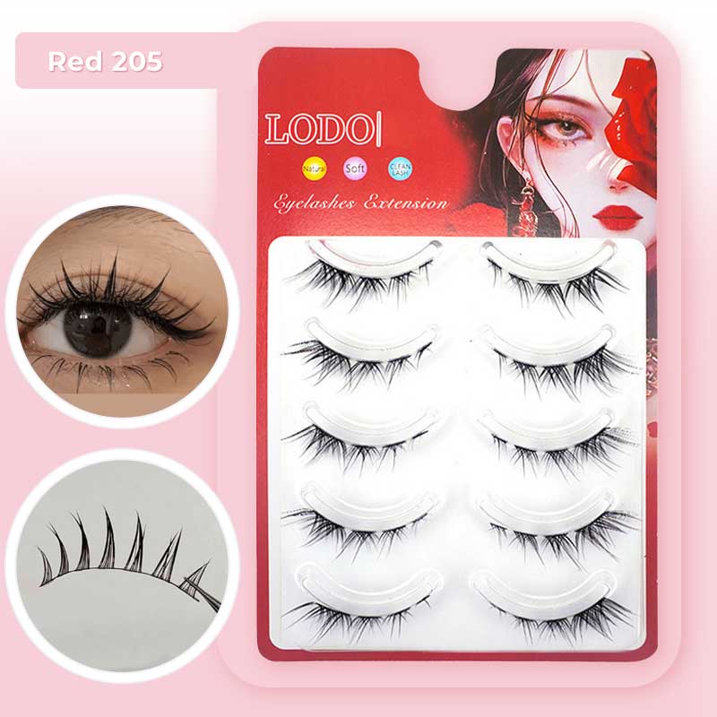 👁️Ciglia finte segmentate effetto fox eye✨Design a sezioni per look personalizzati, allungano visivamente lo sguardo. Materiale ultraleggero, comode tutto il giorno, aderenza sicura. Disponibili in vari colori, confezione generosa