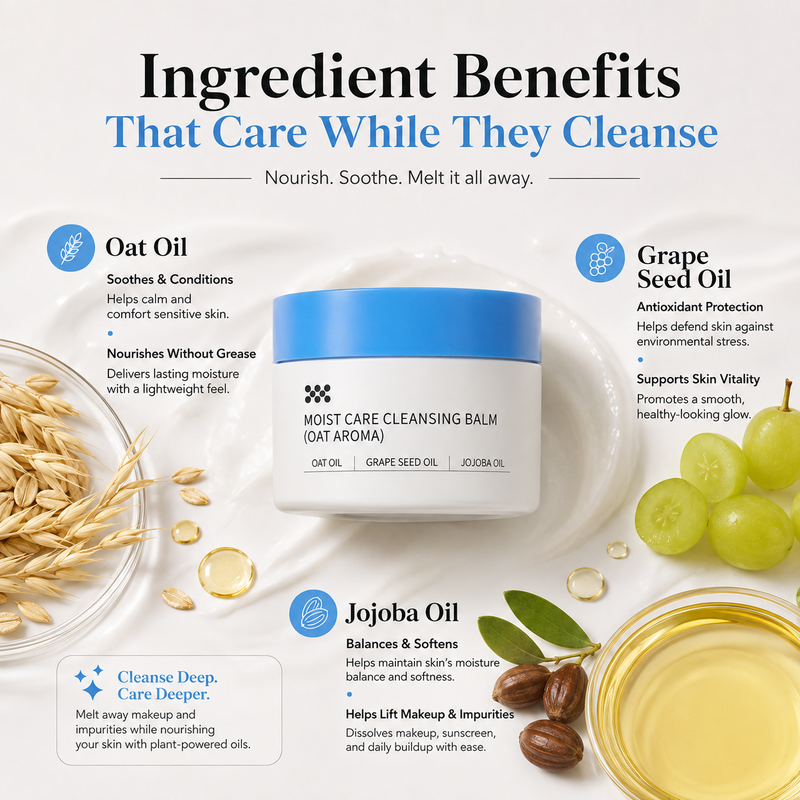 Balsamo detergente struccante✨Scioglie trucco waterproof e protezione solare senza strofinare. Con olio di semi d'uva, burro di karité e squalano, idrata la pelle. Si emulsiona velocemente con acqua, senza residui oleosi, delicato sul contorno occhi✅