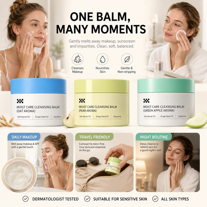 Balsamo detergente struccante✨Scioglie trucco waterproof e protezione solare senza strofinare. Con olio di semi d'uva, burro di karité e squalano, idrata la pelle. Si emulsiona velocemente con acqua, senza residui oleosi, delicato sul contorno occhi✅