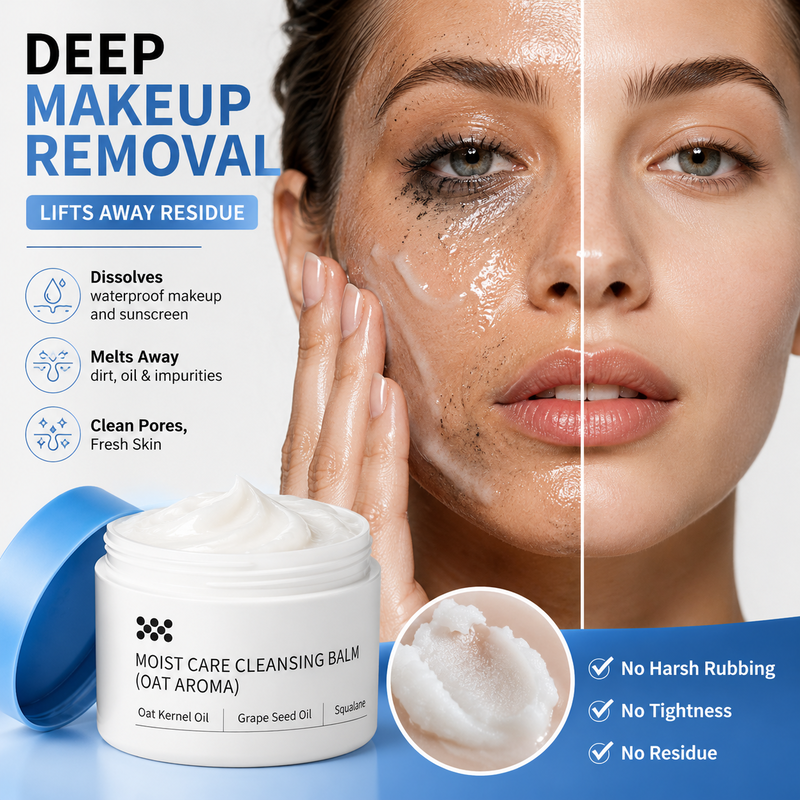 Balsamo detergente struccante✨Scioglie trucco waterproof e protezione solare senza strofinare. Con olio di semi d'uva, burro di karité e squalano, idrata la pelle. Si emulsiona velocemente con acqua, senza residui oleosi, delicato sul contorno occhi✅