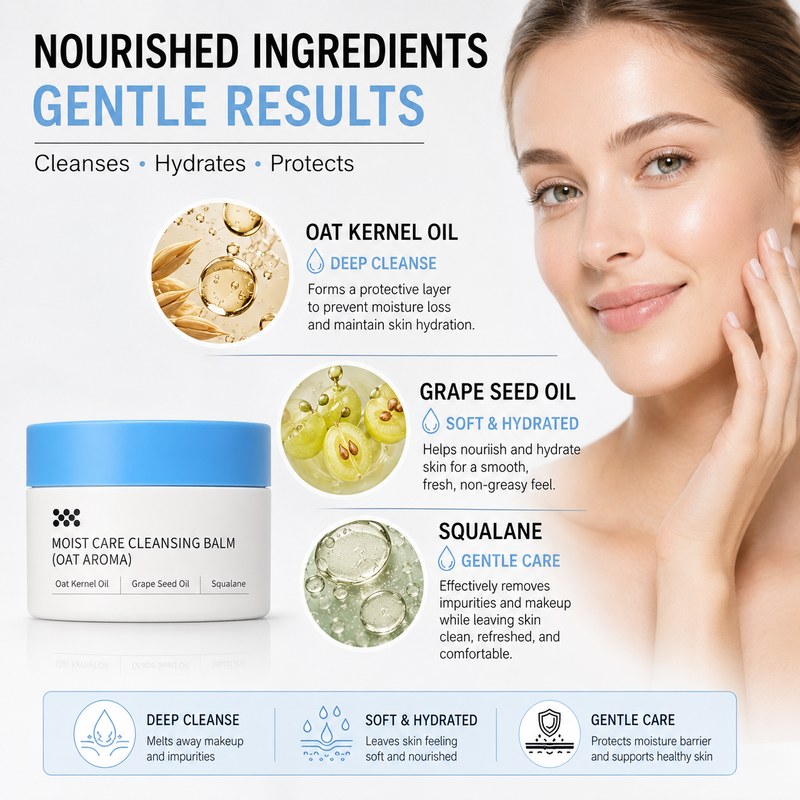 Balsamo detergente struccante✨Scioglie trucco waterproof e protezione solare senza strofinare. Con olio di semi d'uva, burro di karité e squalano, idrata la pelle. Si emulsiona velocemente con acqua, senza residui oleosi, delicato sul contorno occhi✅