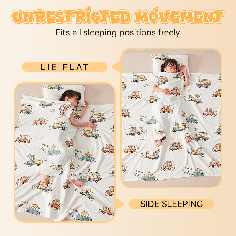 ✨Sacco nanna per bambini con design termoregolante🔥4 aperture per mantenere il pancino caldo e mani/piedi freschi, previene il surriscaldamento. Cotone doppio strato super morbido, taglio ergonomico per massima libertà di movimento.