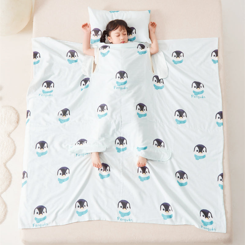 ✨Sacco nanna per bambini con design termoregolante🔥4 aperture per mantenere il pancino caldo e mani/piedi freschi, previene il surriscaldamento. Cotone doppio strato super morbido, taglio ergonomico per massima libertà di movimento.
