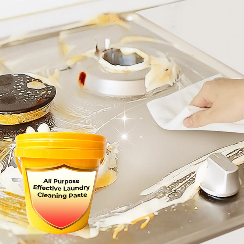 🧼Pasta detergente multiuso concentrata 1000g✅Rimuove macchie, ingiallimento e grasso velocemente. Ideale per abiti, cucina, cappe, bagno, piastrelle, auto e scarpe. Formula sicura senza fluorescenti, profumo fresco. Incluso omaggio 20g formato viaggio