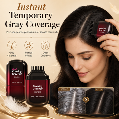 🥳BEST SELLER 2026🥳💞OLTRE 50 MILA VENDUTI! 💇‍♀️✨ 50% DI SCONTO! Stick colorante temporaneo copri capelli bianchi – Pettine di precisione a W, formula ai peptidi, resistente al sudore e ad asciugatura rapida. Ritocca i capelli bianchi in pochi secondi! 🛡️✅