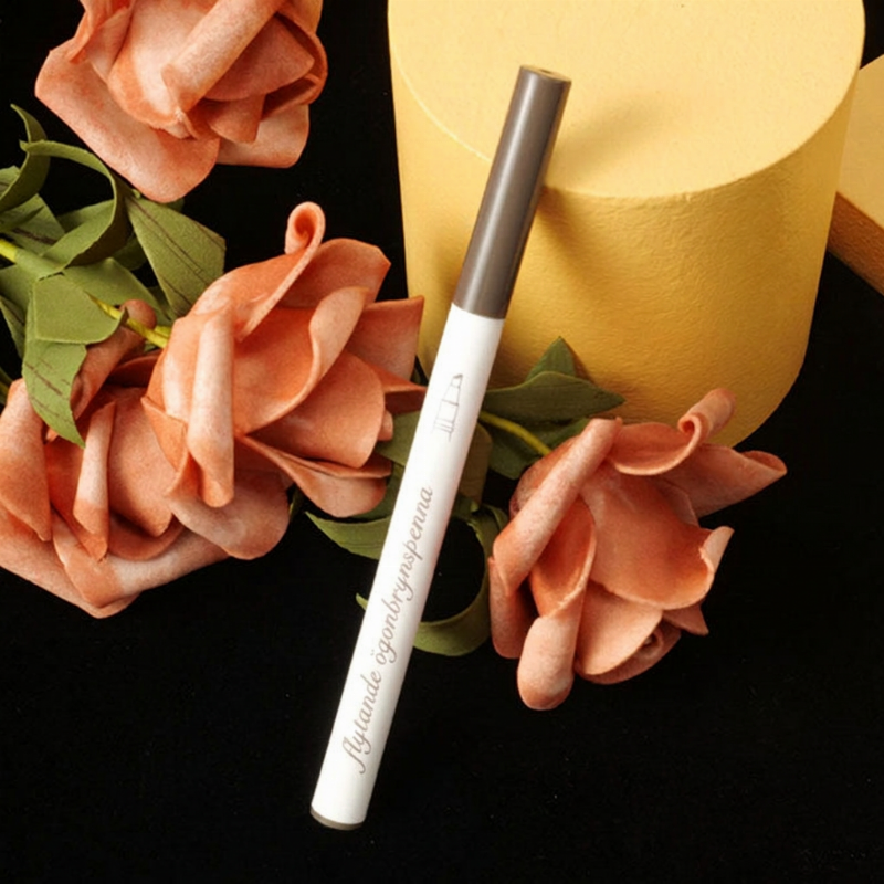 🔥Köp 1 få 1 gratis🔥! ✨ 🖋️Microblading-Ögonbrynspenna med Fyruddig Spets – Naturliga, Hårfina Linjer