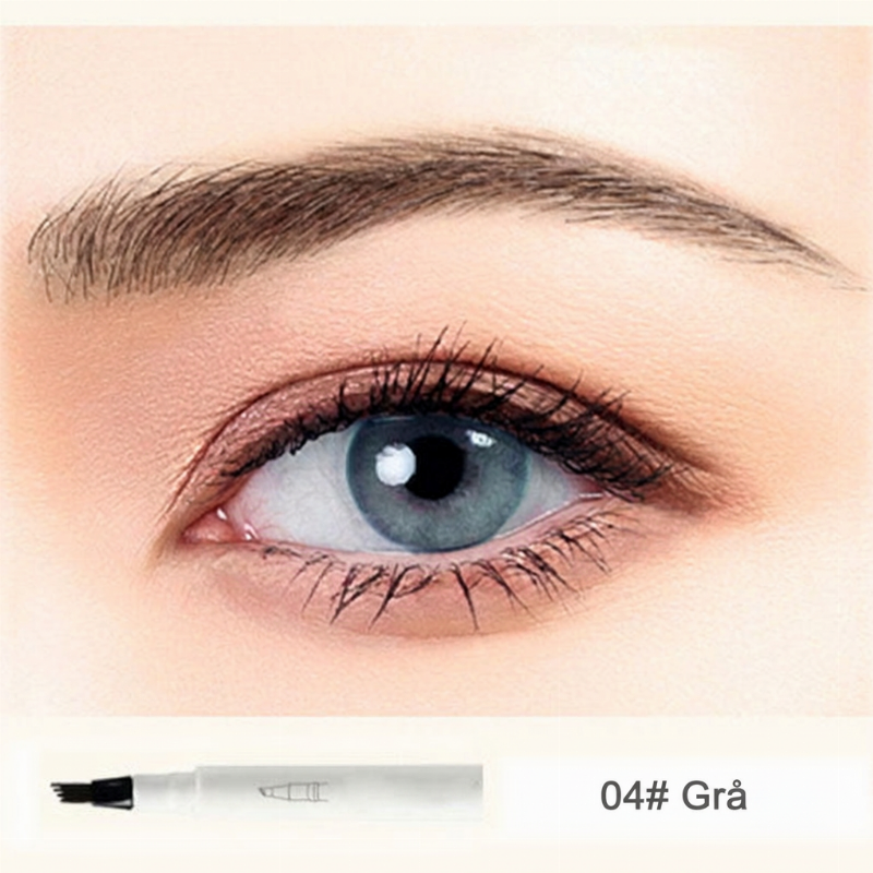 🔥Köp 1 få 1 gratis🔥! ✨ 🖋️Microblading-Ögonbrynspenna med Fyruddig Spets – Naturliga, Hårfina Linjer