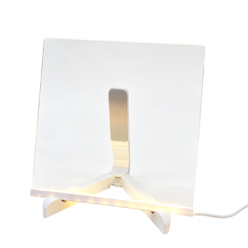 ✨Lavagna luminosa in acrilico con LED luce calda💡Superficie trasparente, scrittura scorrevole con pennarelli a gesso liquido. Multiuso: disegni per bambini, note sulla scrivania, luce notturna. Alimentazione USB, include 7 pennarelli colorati✅