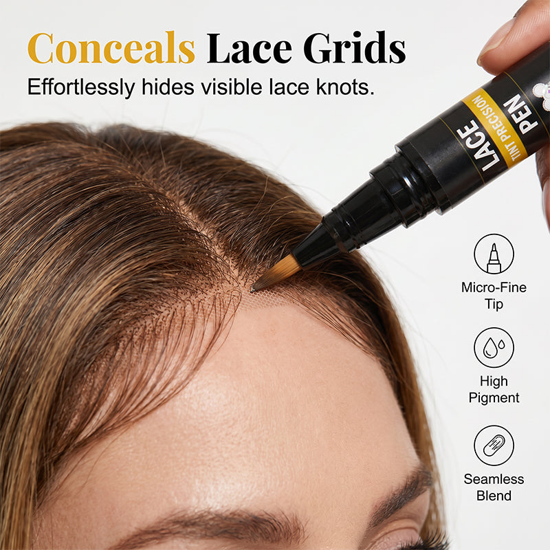 🥳PROMO 2026🥳 💞OLTRE 40.000 VENDUTI! 💇‍♀️✨ SCONTO DEL 50%! Penna colorante per lace – asciugatura rapida, resistente al sudore, 4 tonalità. Nascondi i nodi del lace per un effetto cuoio capelluto naturale! 🛡️✅